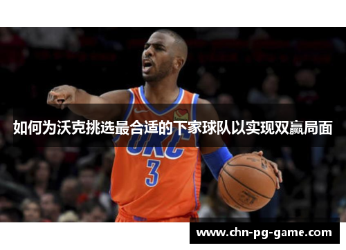 如何为沃克挑选最合适的下家球队以实现双赢局面